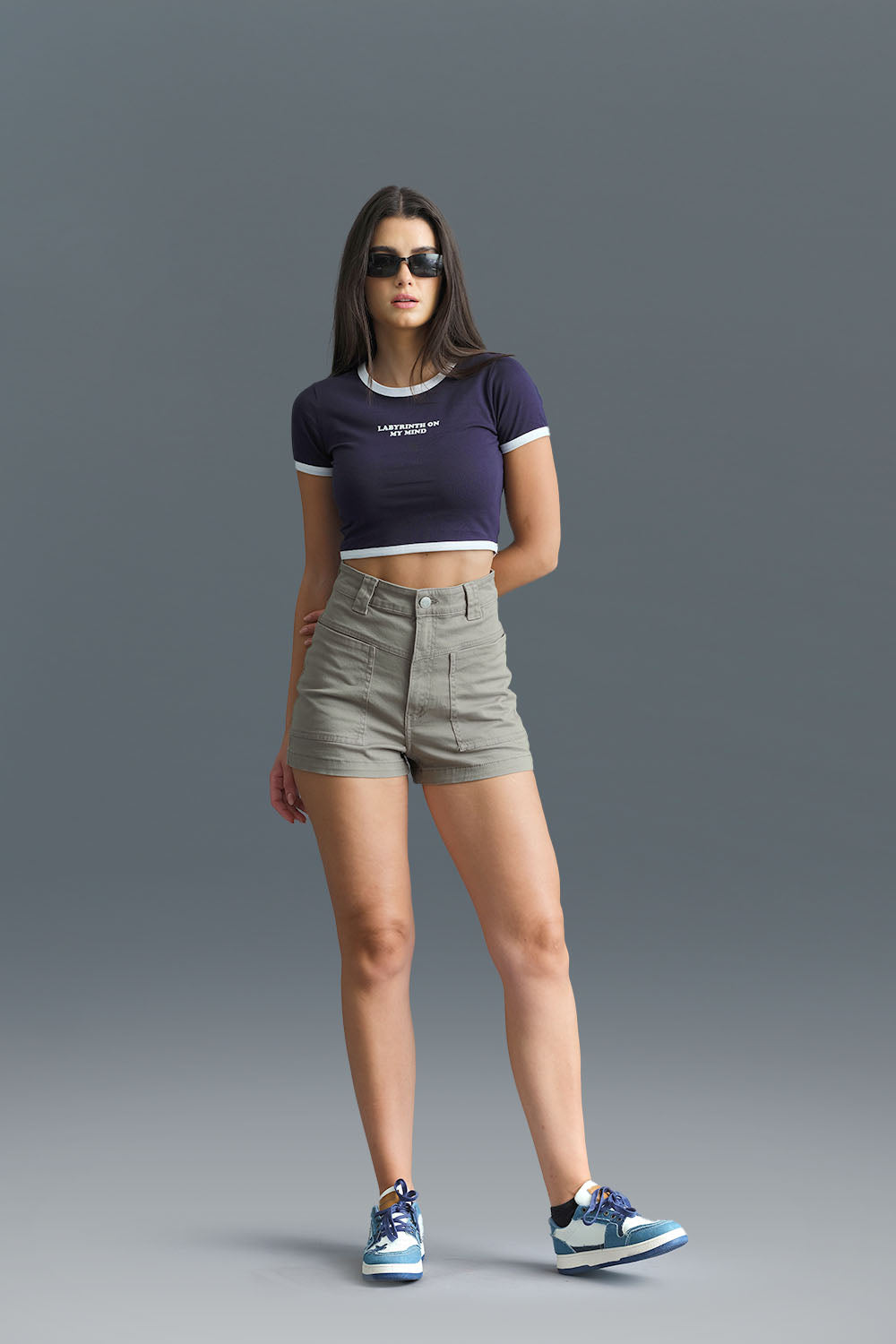 Labyrinth On My Mind Ringer Crop Top - BonkersCorner