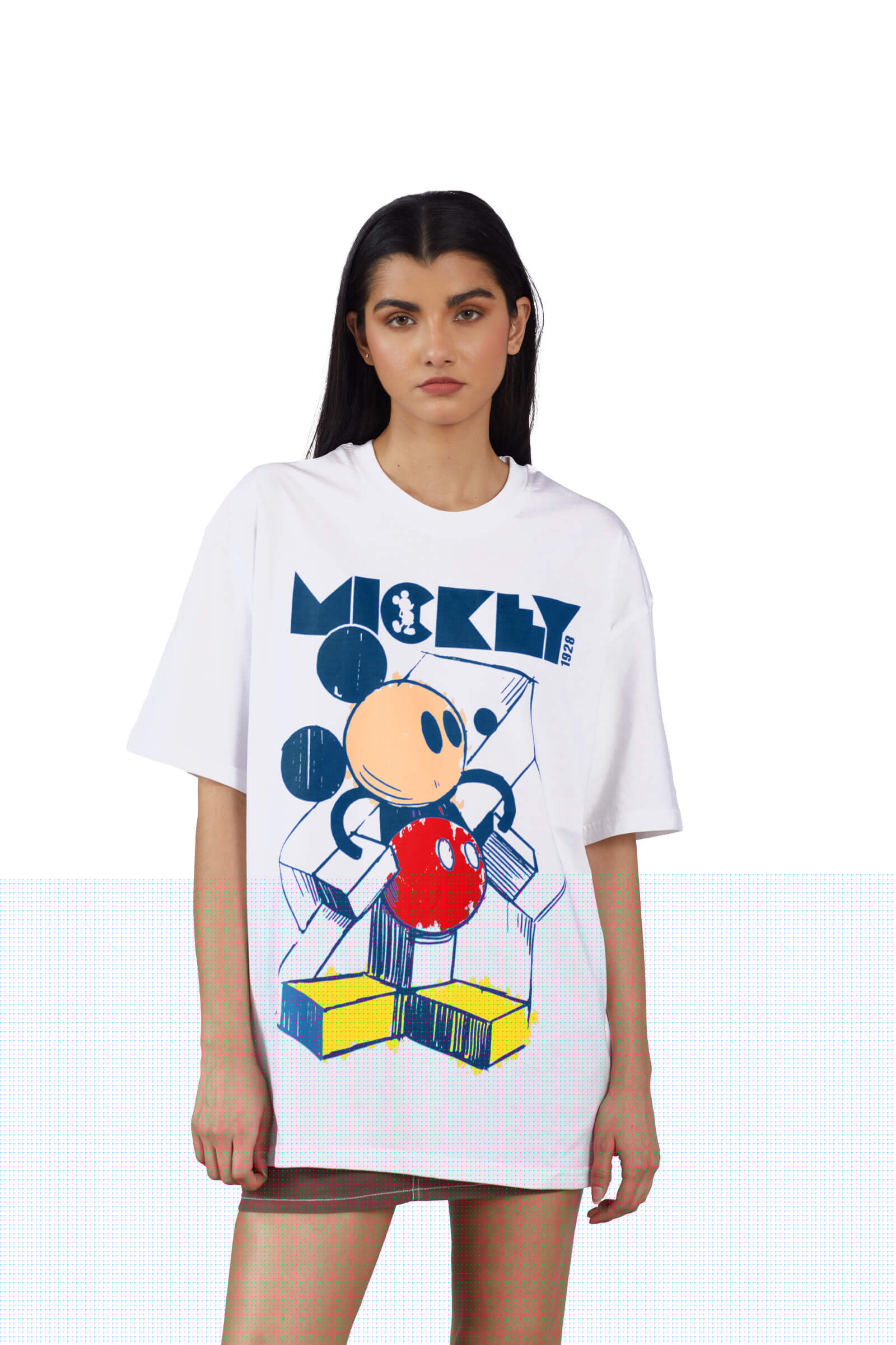 Mickey Scribble Oversized T-shirt - BonkersCorner