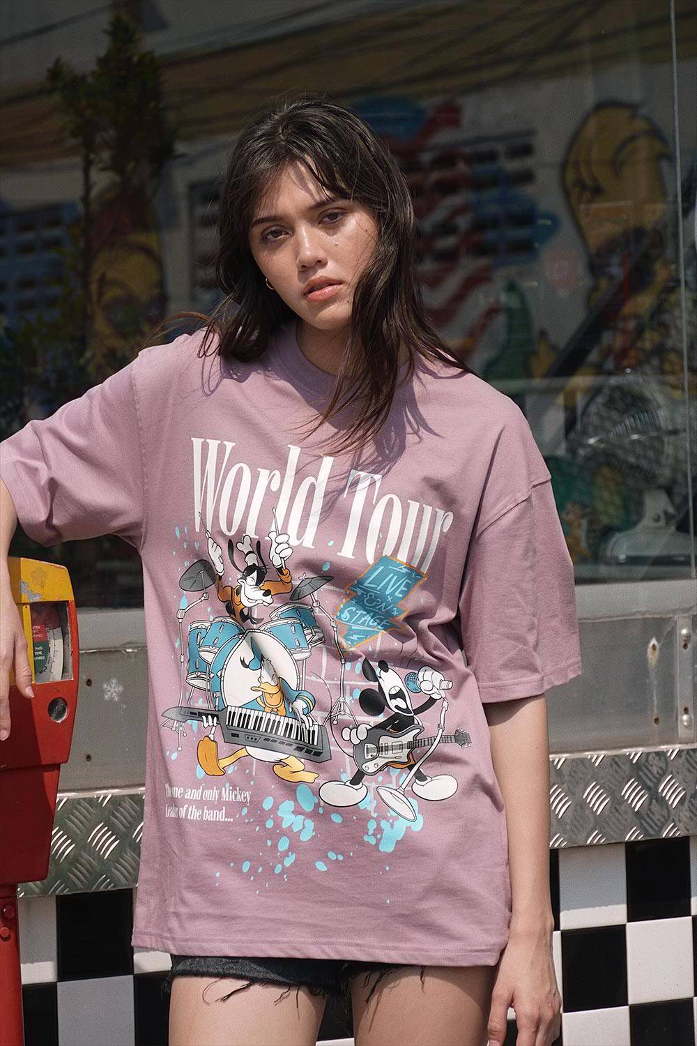 Mickey - World Tour Oversized T-shirt - BonkersCorner