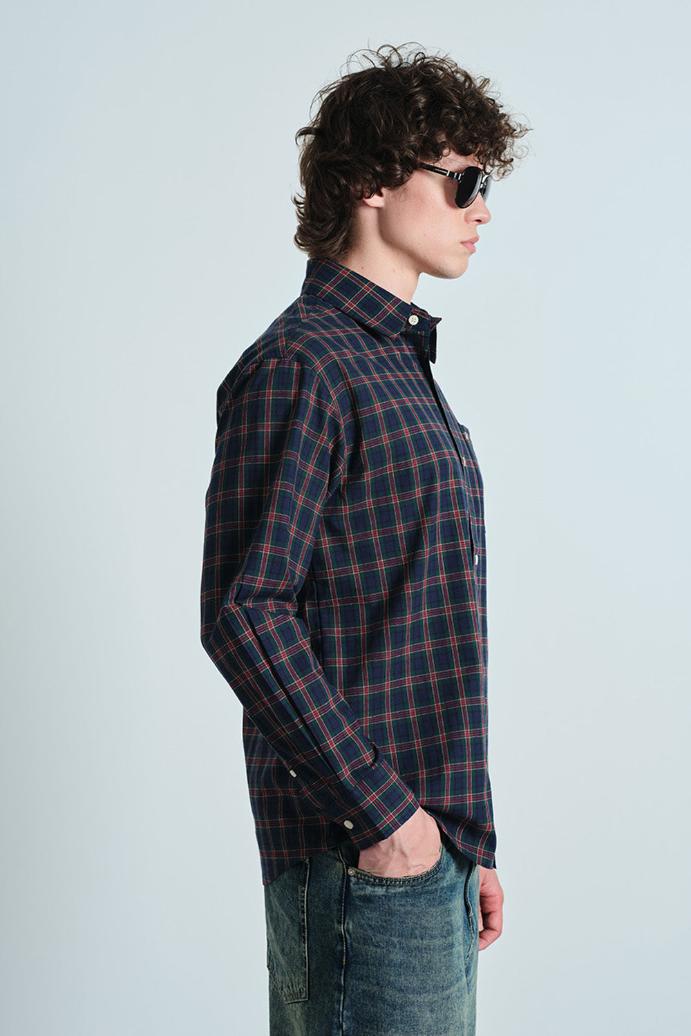 Midnight Green Check Shirt - BonkersCorner