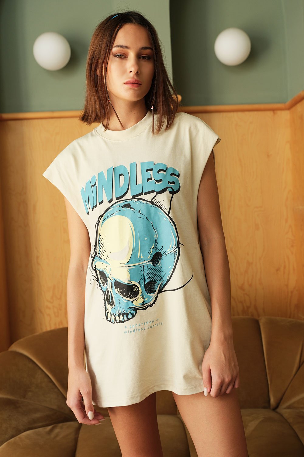Mindless Skull Vest Tank - BonkersCorner