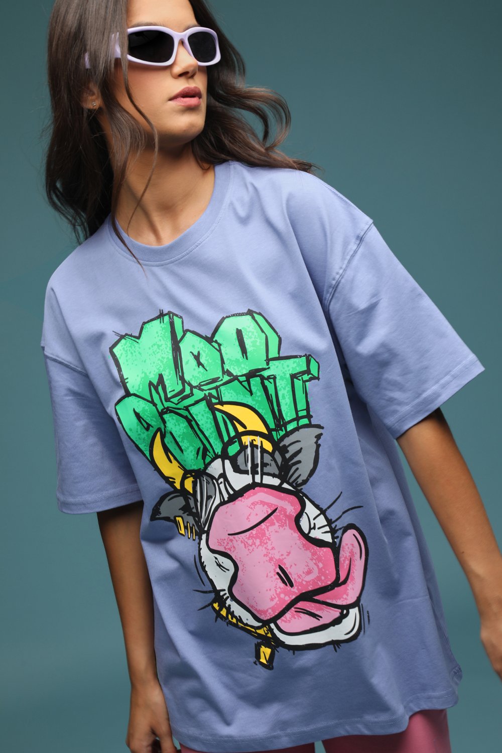 Moo Point Oversized T-shirt - BonkersCorner