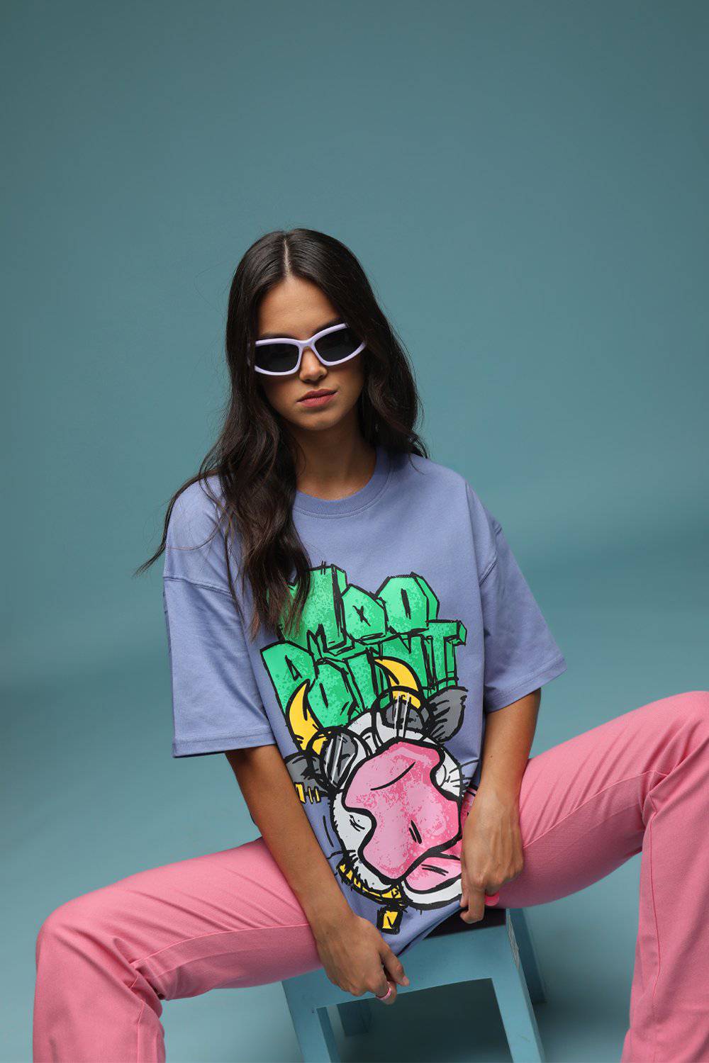 Moo Point Oversized T-shirt - BonkersCorner