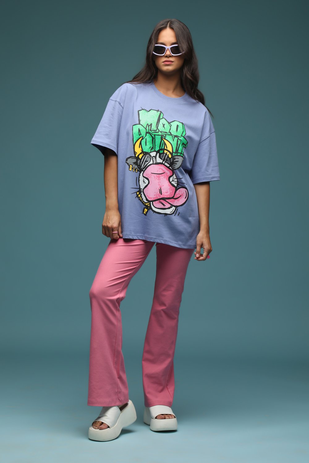 Moo Point Oversized T-shirt - BonkersCorner