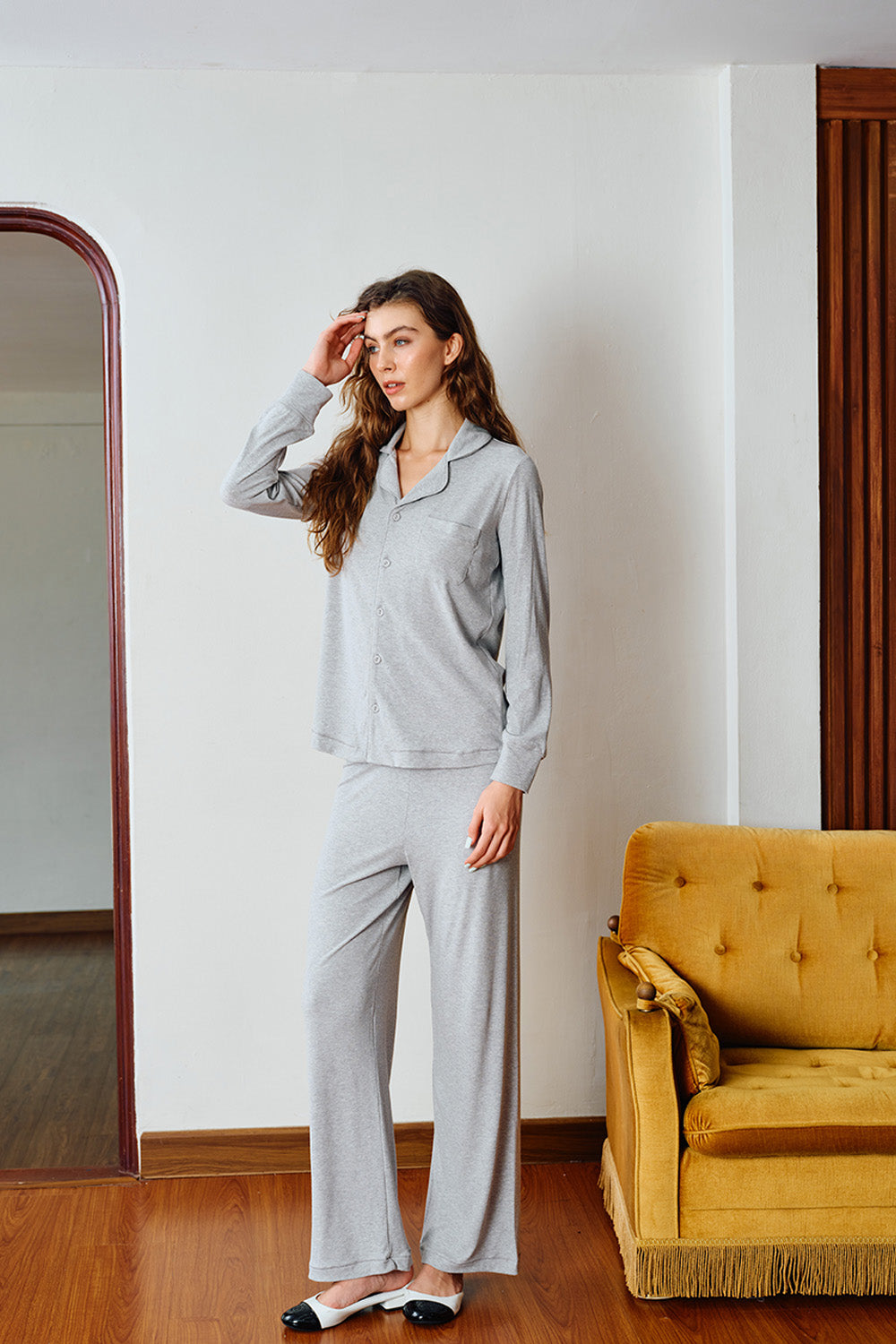 Moon Grey Pyjama Set - BonkersCorner