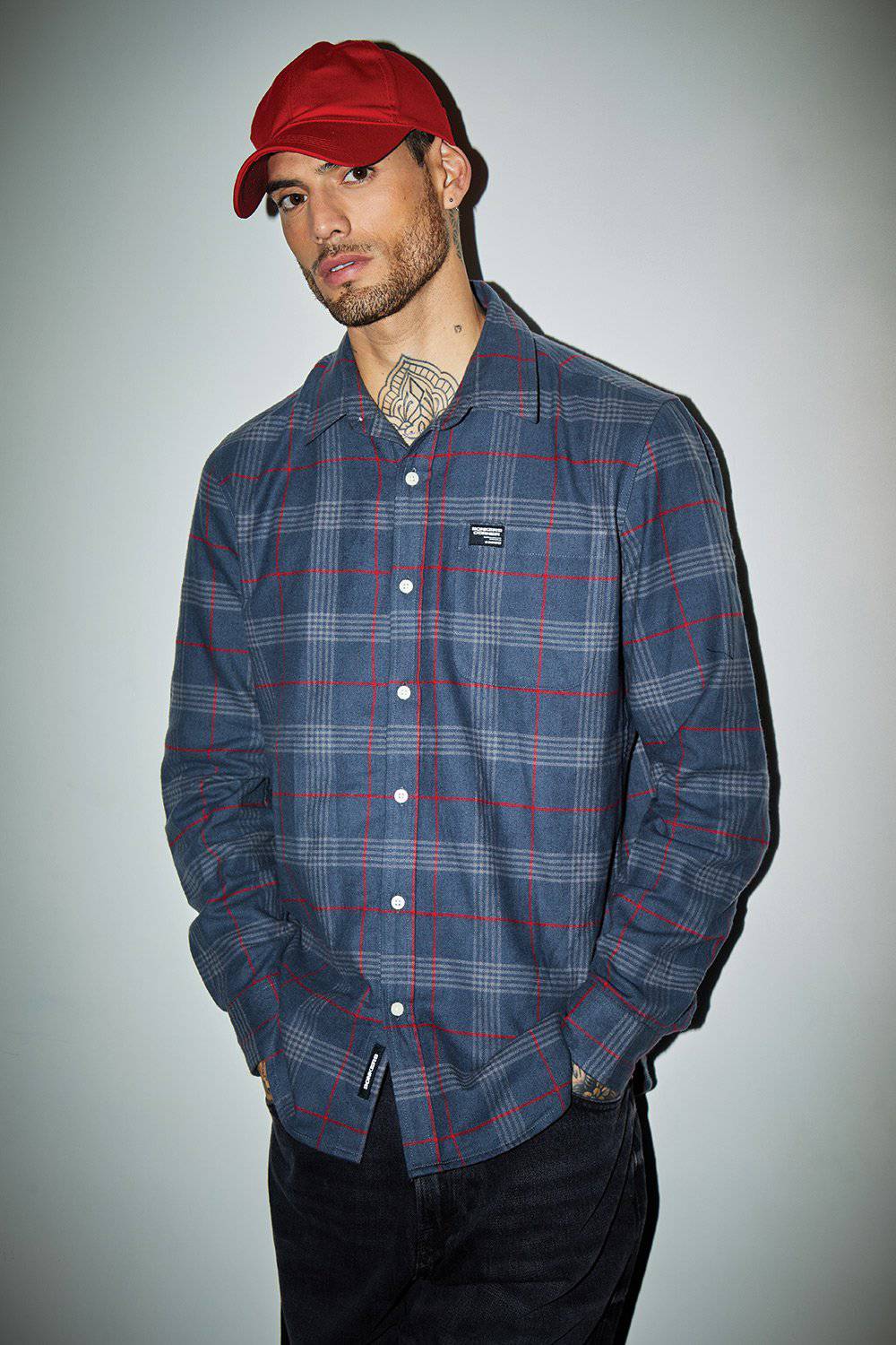 Multi Pattern Blue Regular Fit Shirt