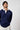 Navy Blue Collared Sweatshirt - BonkersCorner