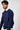 Navy Blue Collared Sweatshirt - BonkersCorner