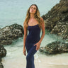 Navy Blue Soft Lounge Maxi Dress - BonkersCorner