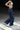 Navy Blue Sporty Deconstructed Loose Pants - BonkersCorner