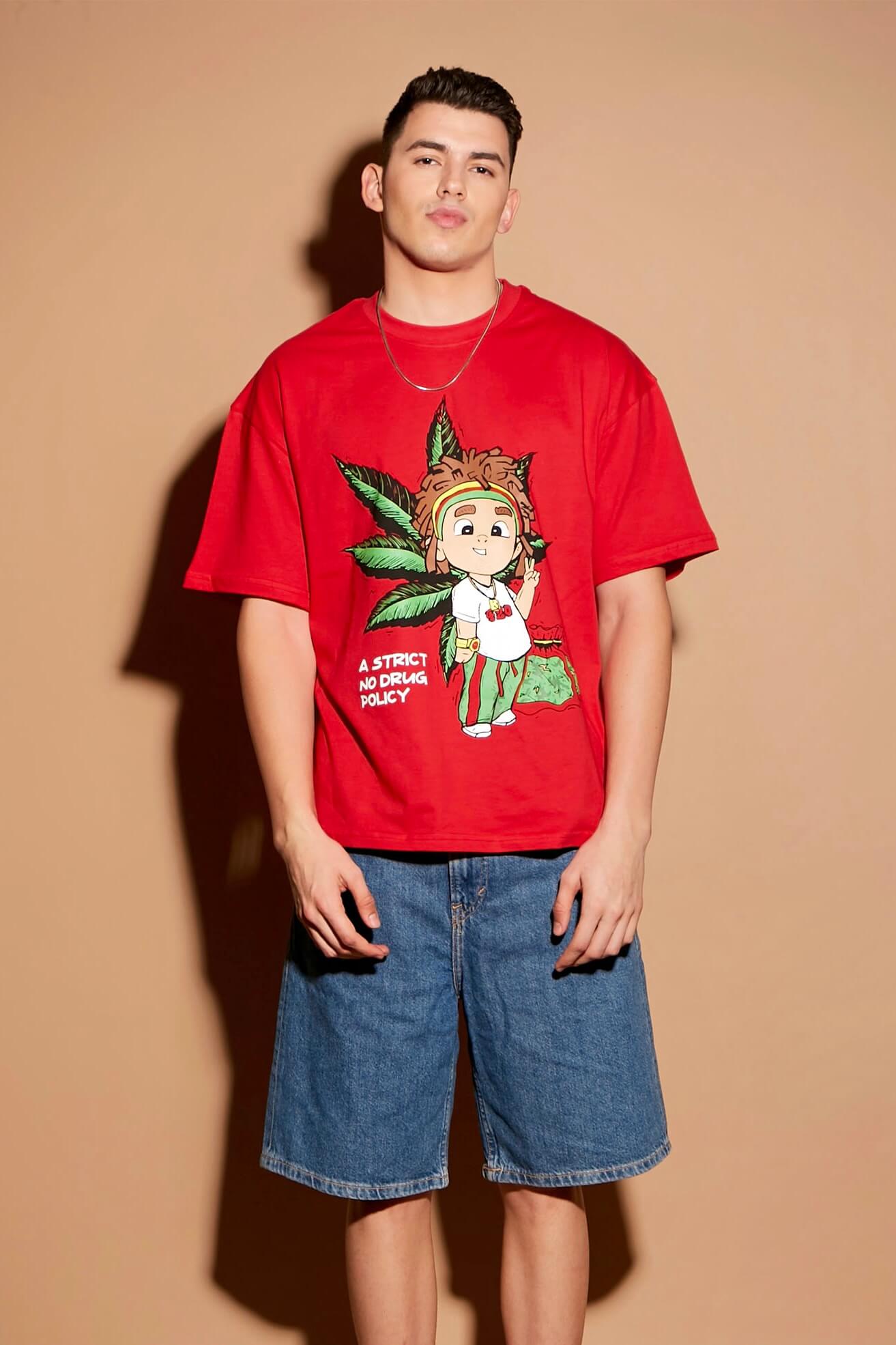 No Drug Oversized T-shirt - BonkersCorner