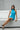 Ocean Blue Highneck Polyamide Backless Dress - BonkersCorner