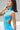 Ocean Blue Highneck Polyamide Backless Dress - BonkersCorner
