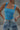 Ocean Blue Polyamide Square Neck Top - BonkersCorner