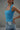 Ocean Blue Polyamide Square Neck Top - BonkersCorner