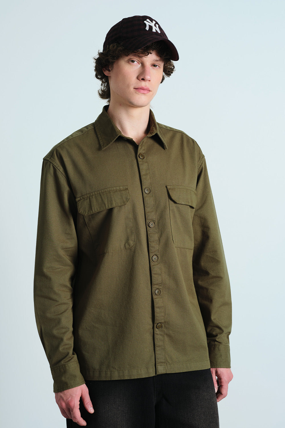 Olive Troop Utility Shirt - BonkersCorner