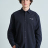 Oversized Classic Navy Full Sleeve Shirt - BonkersCorner
