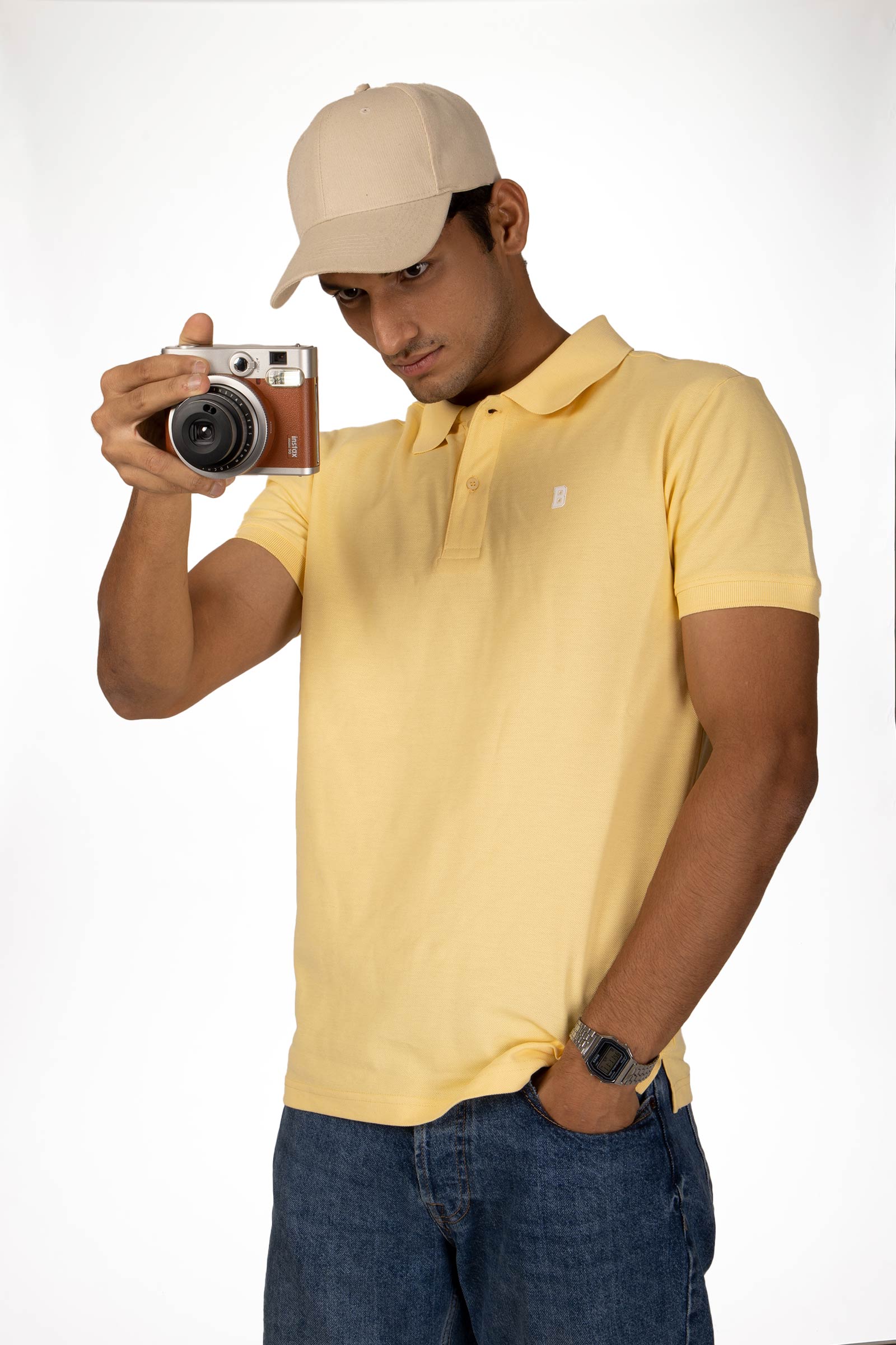 Pastel Yellow Polo - BonkersCorner