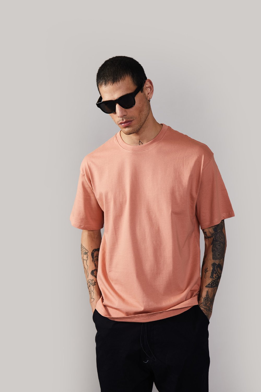 Peach Heavyweight Oversized T-shirt - BonkersCorner