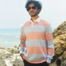 Pink-Blue Stripe Heavyweight Polo - BonkersCorner