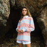 Pink-Blue Stripe Heavyweight Polo - BonkersCorner