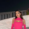 Pink Ribbed Two Way Bodysuit - BonkersCorner