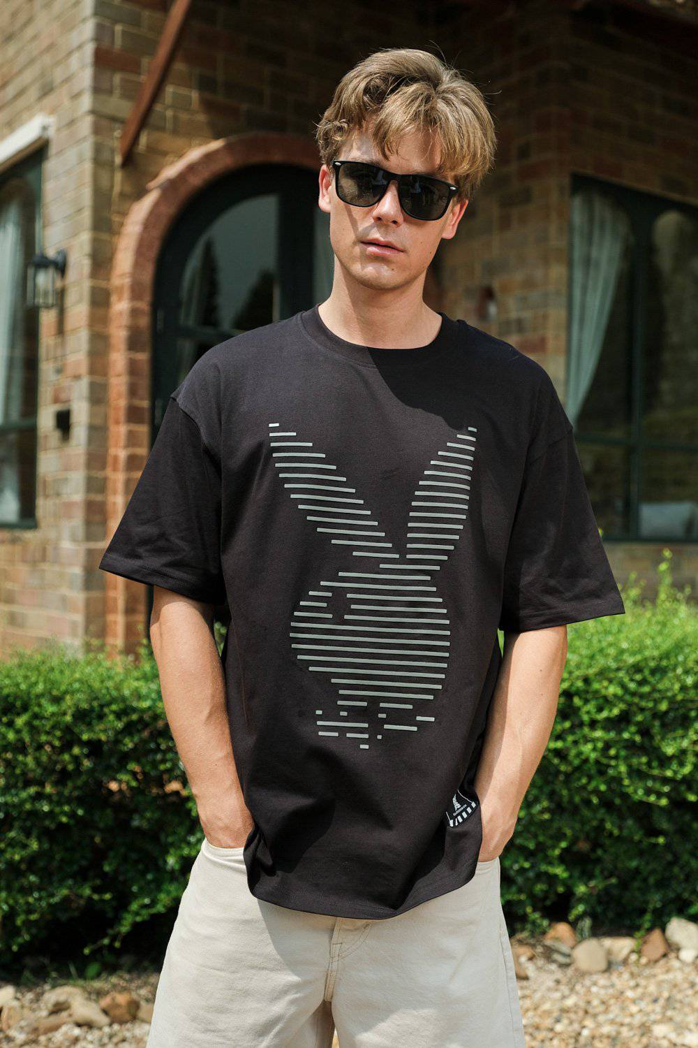 PlayBoy HD Print Oversized T-shirt