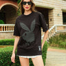 PlayBoy HD Print Oversized T-shirt - BonkersCorner