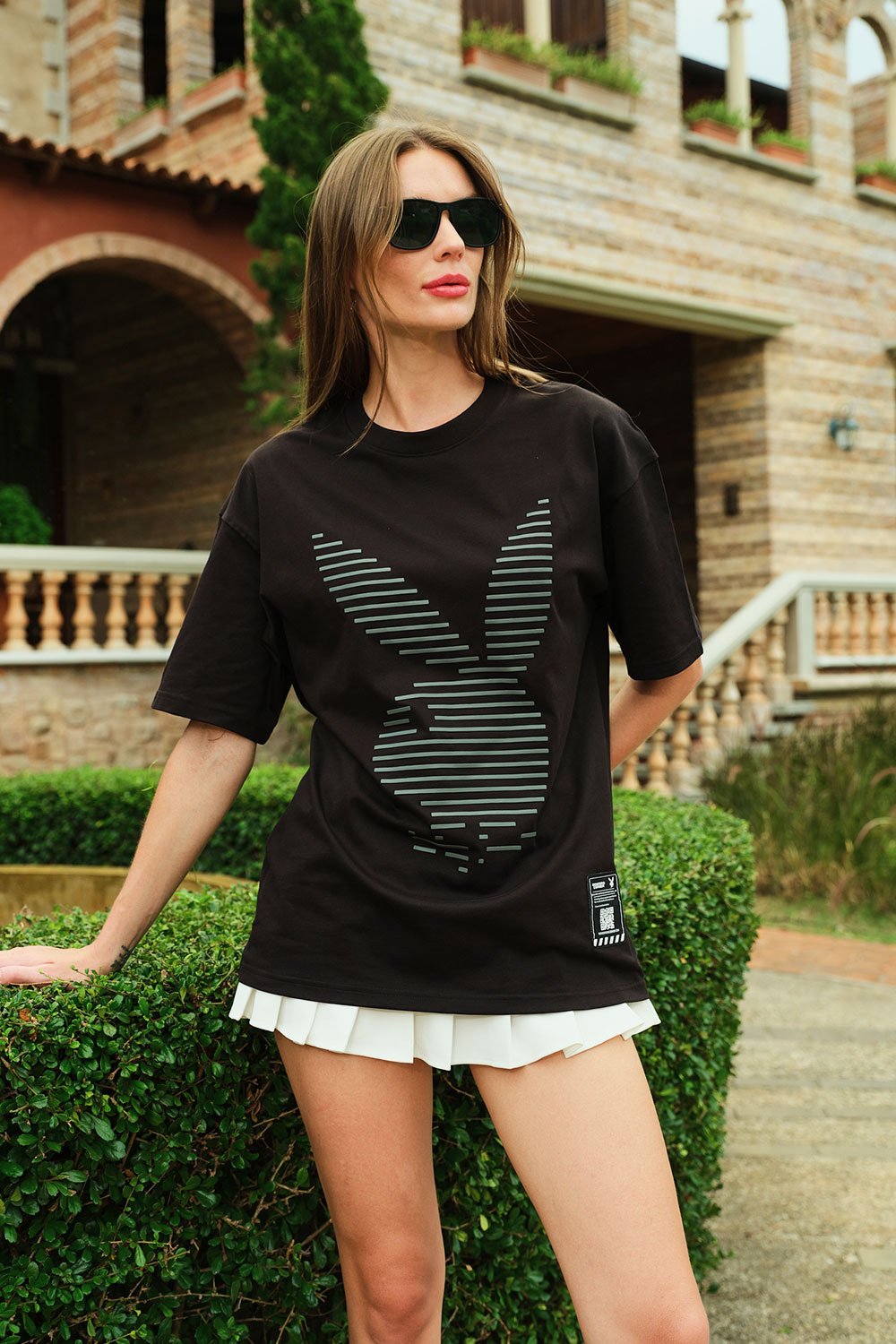 PlayBoy HD Print Oversized T-shirt - BonkersCorner