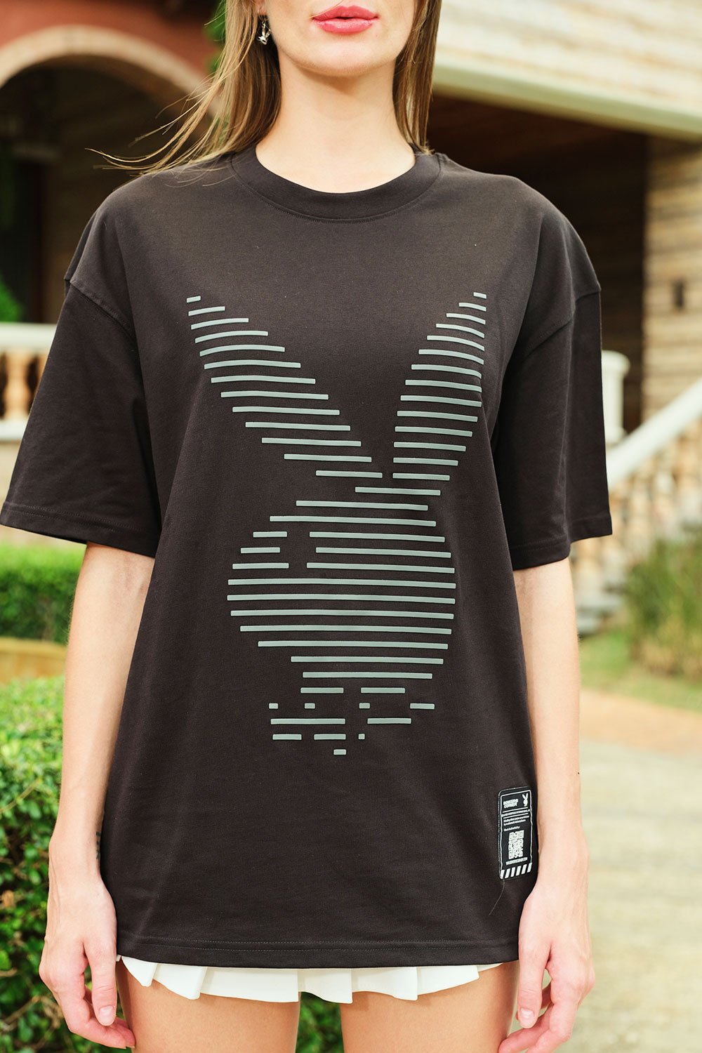 PlayBoy HD Print Oversized T-shirt - BonkersCorner