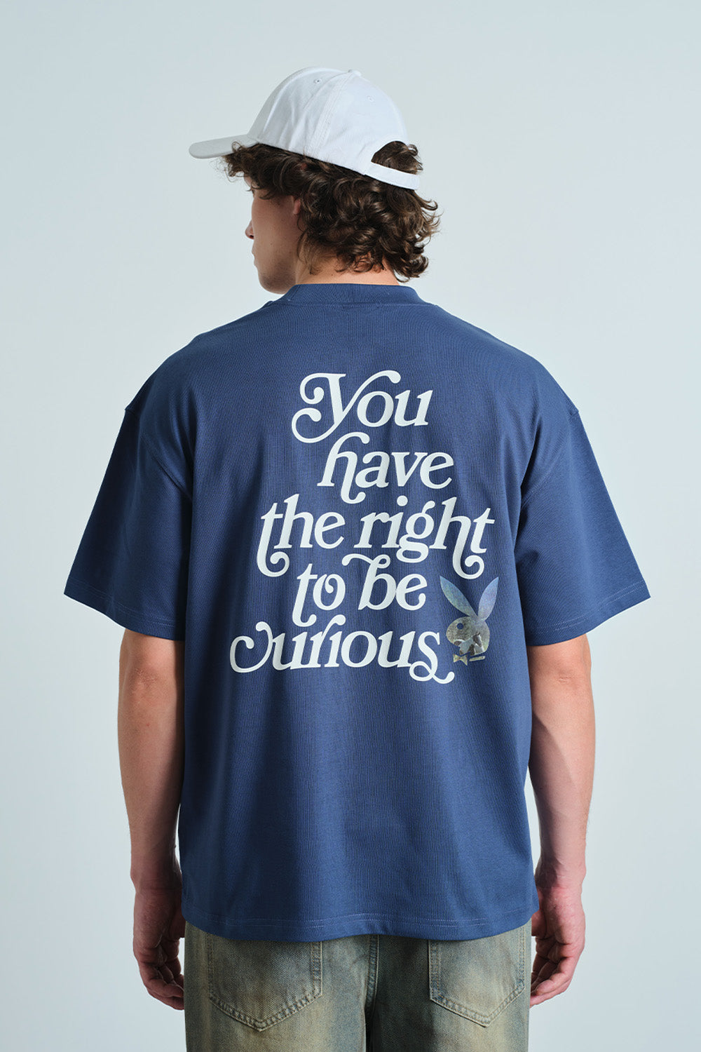 Playful Explorers Blue Oversized T-shirt