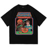 Pumpkin Tales Black Oversized T-shirt - BonkersCorner