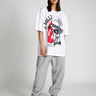 Punk White Oversized T-shirt - BonkersCorner