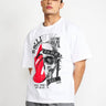 Punk White Oversized T-shirt - BonkersCorner