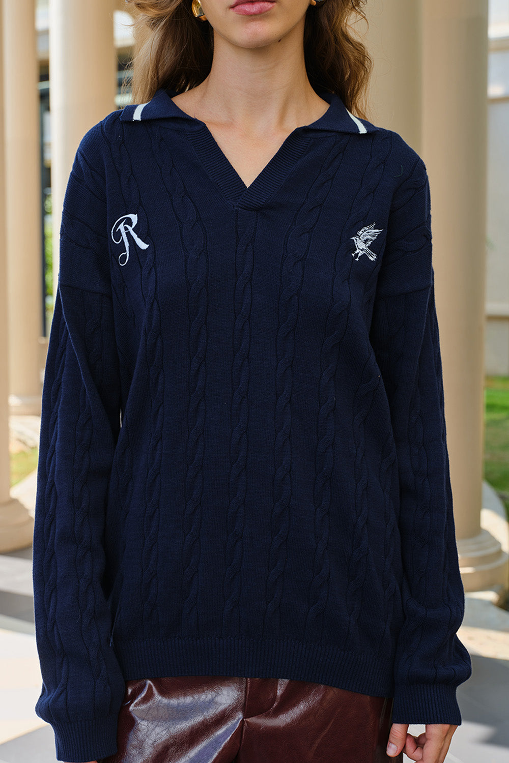 Ravenclaw Cable Knit Polo