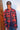 Red-Blue Checkered Oversized Shirt - BonkersCorner