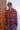 Red-Blue Checkered Oversized Shirt - BonkersCorner