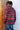 Red-Blue Checkered Oversized Shirt - BonkersCorner