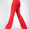 Red Flared Up Pants - BonkersCorner