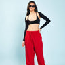 Red Loose Fit Joggers - BonkersCorner