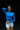 Royal Blue Full Sleeves Polyamide Top - BonkersCorner
