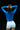 Royal Blue Full Sleeves Polyamide Top - BonkersCorner