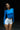 Royal Blue Full Sleeves Polyamide Top - BonkersCorner