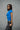 Royal Blue Polyamide Fitted T-Shirt - BonkersCorner