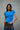 Royal Blue Polyamide Fitted T-Shirt - BonkersCorner