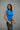 Royal Blue Polyamide Fitted T-Shirt - BonkersCorner