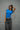 Royal Blue Polyamide Fitted T-Shirt - BonkersCorner