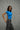 Royal Blue Polyamide Fitted T-Shirt - BonkersCorner