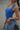 Royal Blue Polyamide Square Neck Top - BonkersCorner