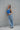 Royal Blue Polyamide Square Neck Top - BonkersCorner